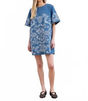 NEW RAISONNEL embroidery tunic dress in paisley